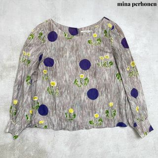 【美品】mina perhonen 花柄 シャツ ブラウス dandelion