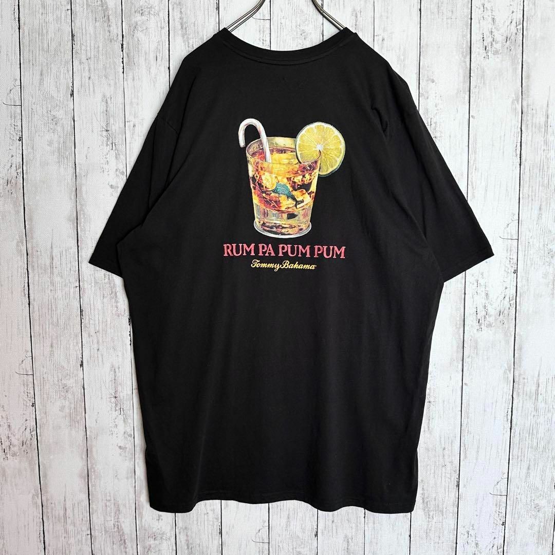 トミーバハマ古着アメリカTシャツ半袖メンズXLサイズUSA両面プリントブラック黒 メンズのトップス(Tシャツ/カットソー(半袖/袖なし))の商品写真