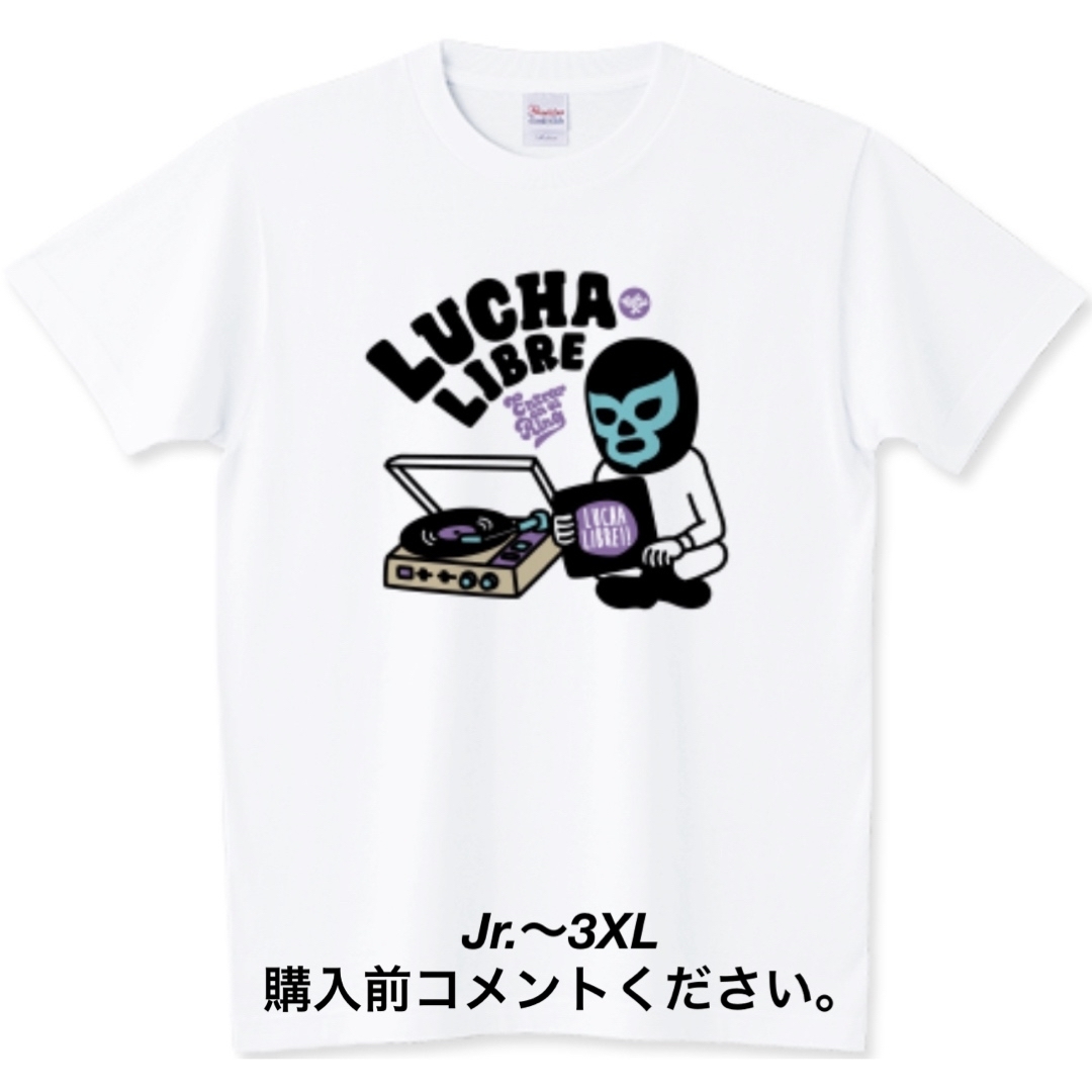 Printstar(プリントスター)のプロレス Tシャツ DJ ヒップホップ ルチャリブレ レコード ミル・マスカラス メンズのトップス(Tシャツ/カットソー(半袖/袖なし))の商品写真