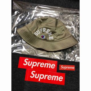 シュプリーム(Supreme)の【新品】Supreme x Champion Mesh Crusher 茶XL(ハット)