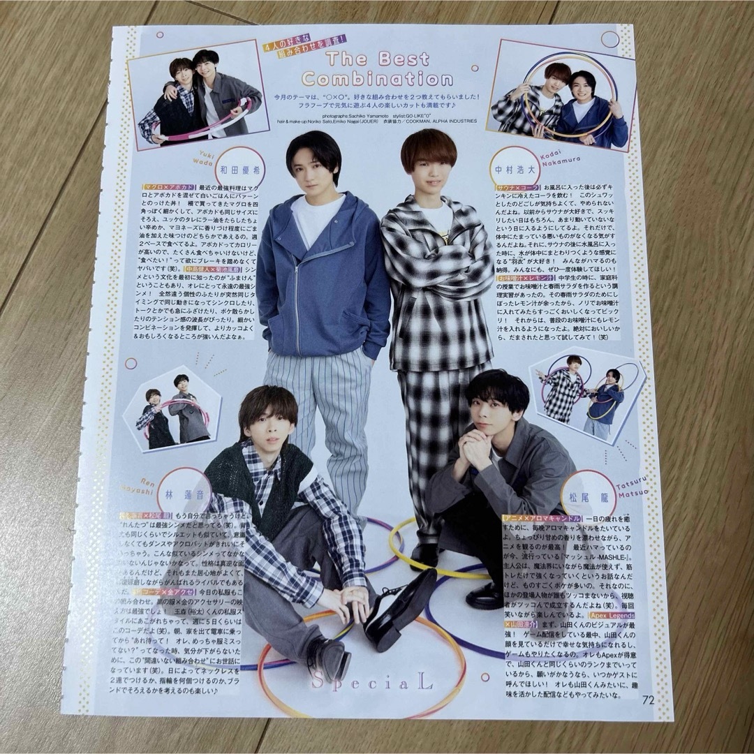 ジャニーズJr.(ジャニーズジュニア)のSpeciaL POTATO WINK  UP DUET 切り抜き エンタメ/ホビーの雑誌(アート/エンタメ/ホビー)の商品写真