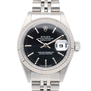 ロレックス(ROLEX)のロレックス デイトジャスト オイスターパーペチュアル 腕時計 時計 ステンレススチール 69174 自動巻き レディース 1年保証 ROLEX  中古(腕時計)