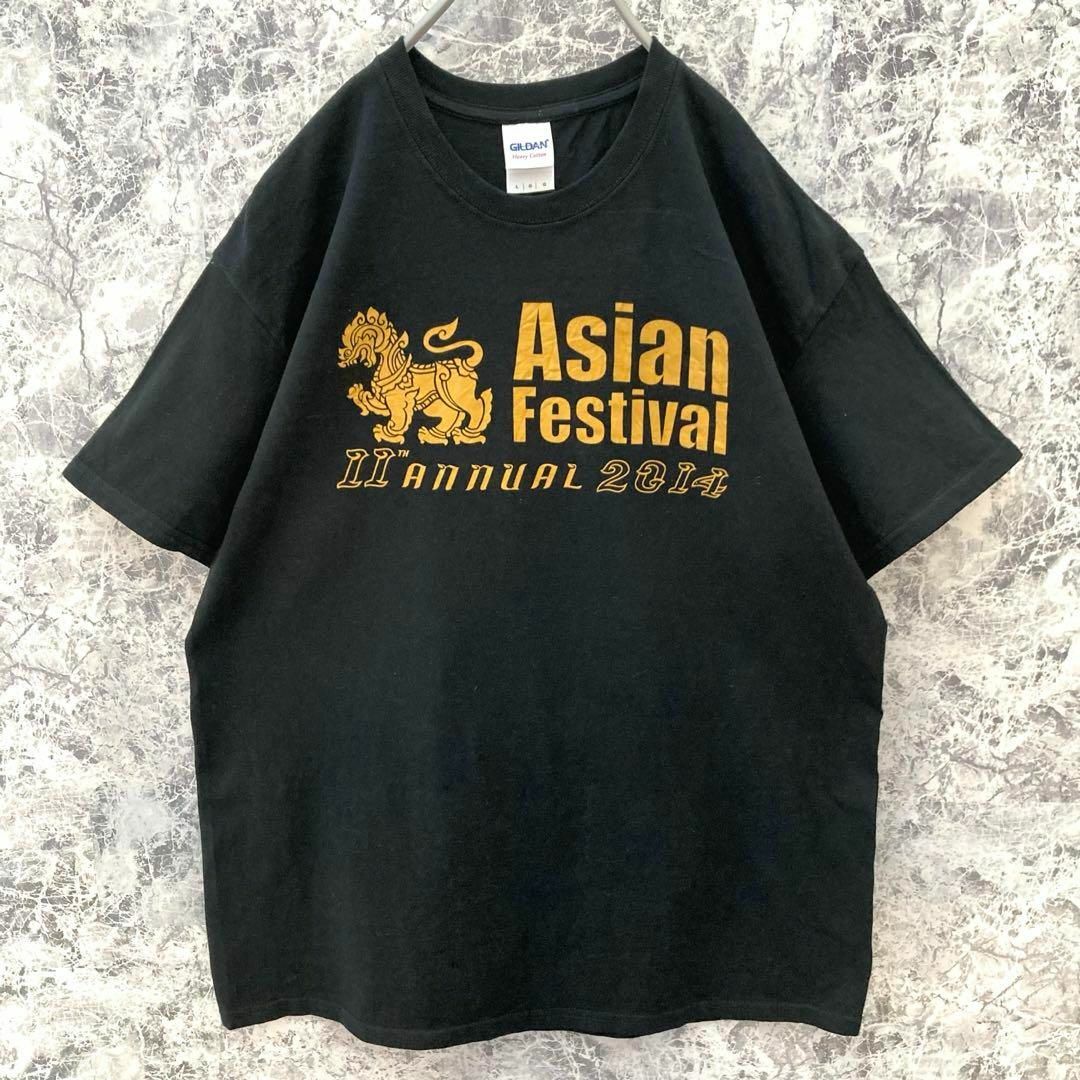 IT62 US古着ギルダンイベントロゴタイ観光バックデカロゴ激レア半袖Tシャツ メンズのトップス(Tシャツ/カットソー(半袖/袖なし))の商品写真