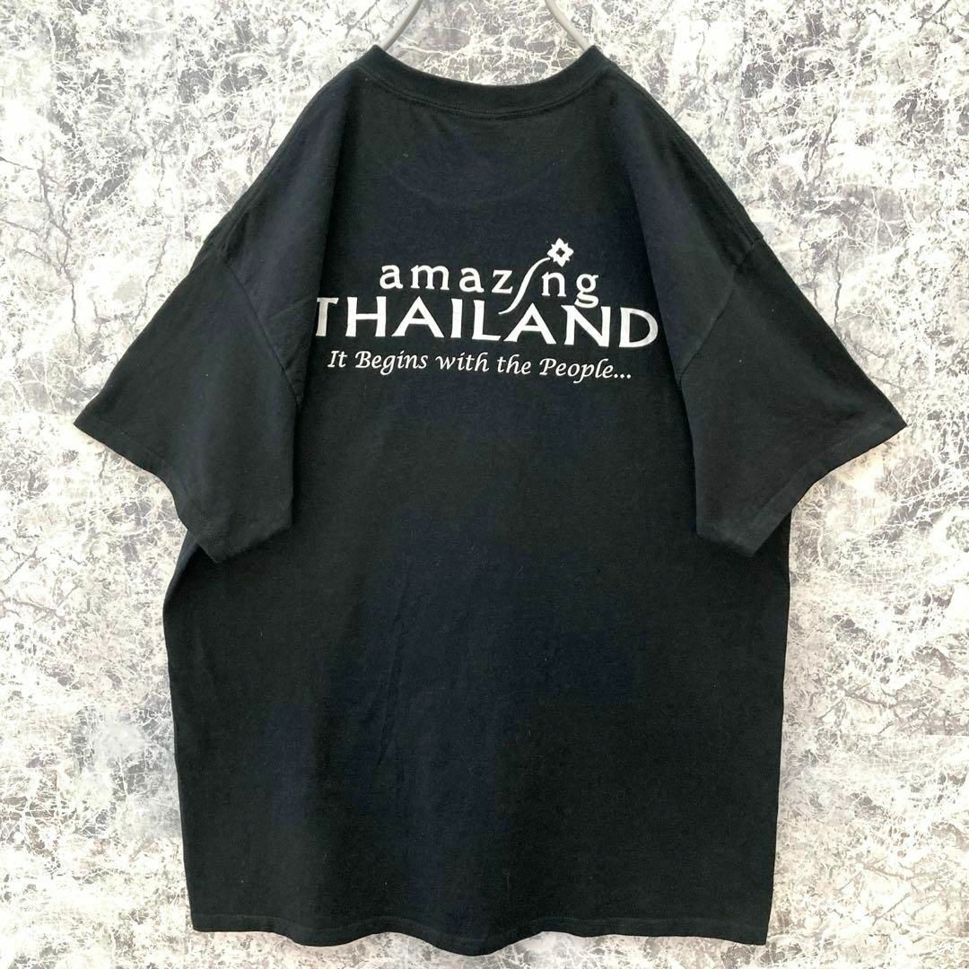 IT62 US古着ギルダンイベントロゴタイ観光バックデカロゴ激レア半袖Tシャツ メンズのトップス(Tシャツ/カットソー(半袖/袖なし))の商品写真