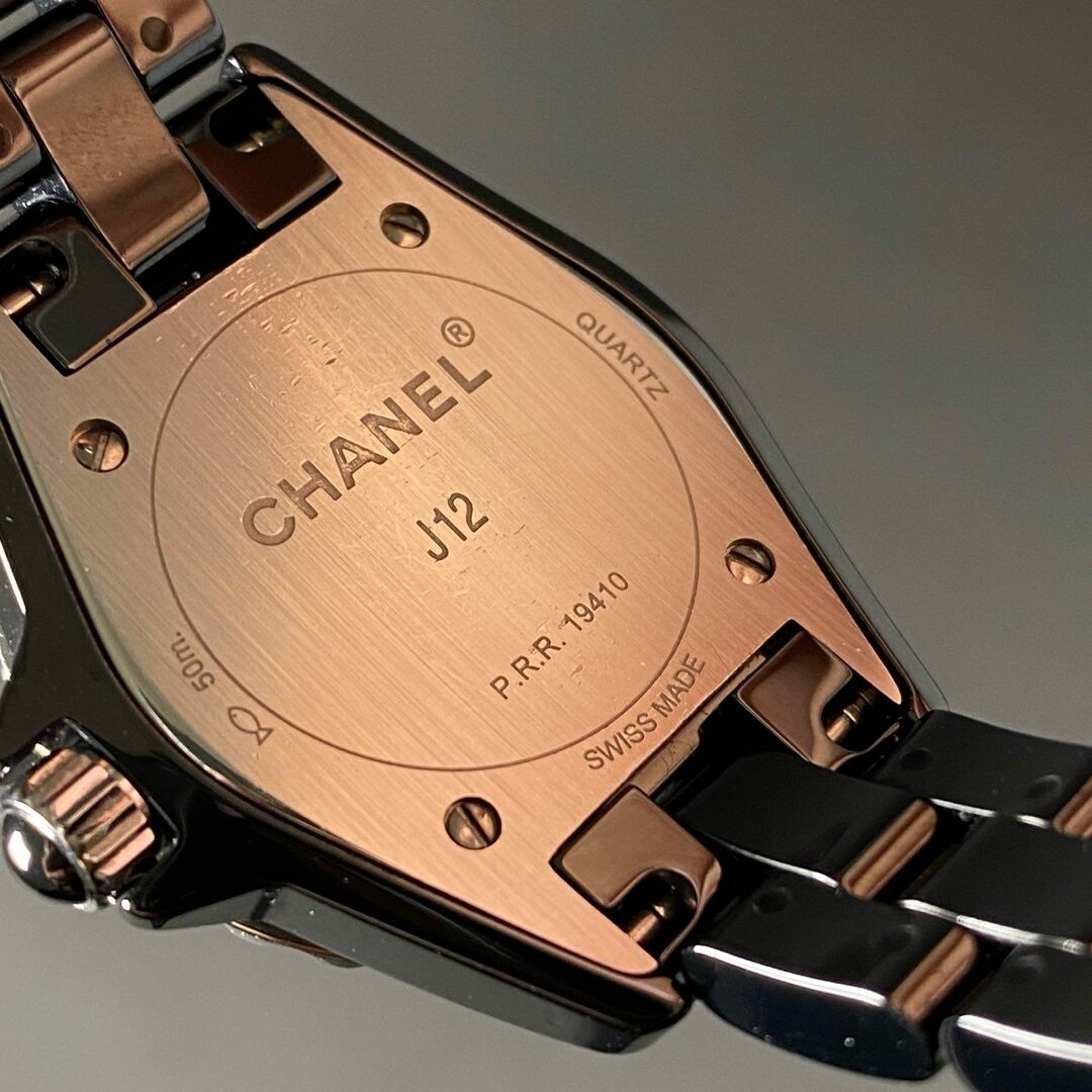 CHANEL(シャネル)のCHANEL シャネル J12 Ref:H4196 インテンスブラック 29mm レディース クォーツ腕時計 セラミック レディースのファッション小物(腕時計)の商品写真