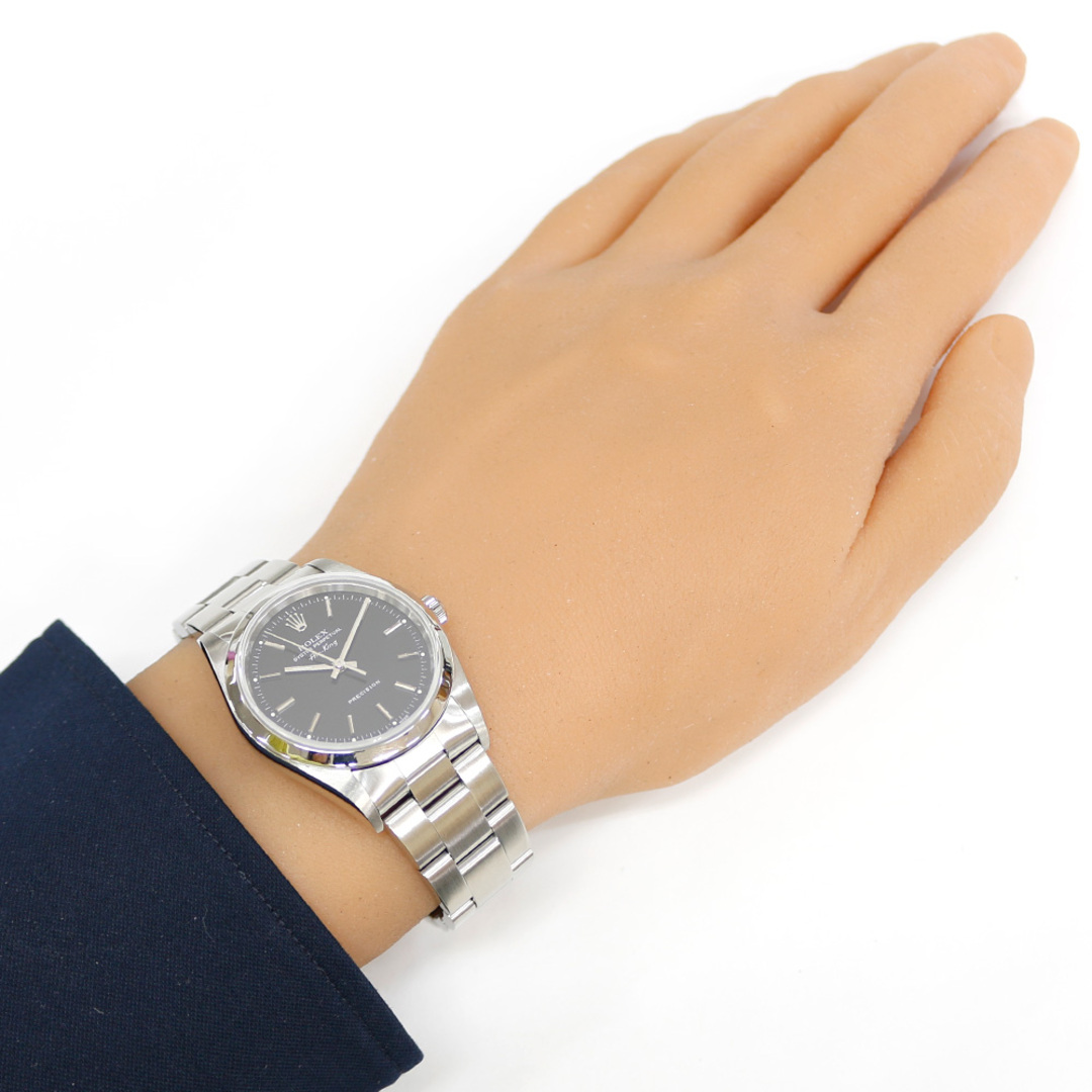 ROLEX(ロレックス)のロレックス エアキング オイスターパーペチュアル 腕時計 時計 ステンレススチール 14000M 自動巻き メンズ 1年保証 ROLEX  中古 メンズの時計(腕時計(アナログ))の商品写真