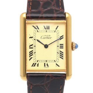 カルティエ(Cartier)のカルティエ マストタンク 腕時計 時計 GP 手巻き ユニセックス 1年保証 CARTIER  中古(腕時計)