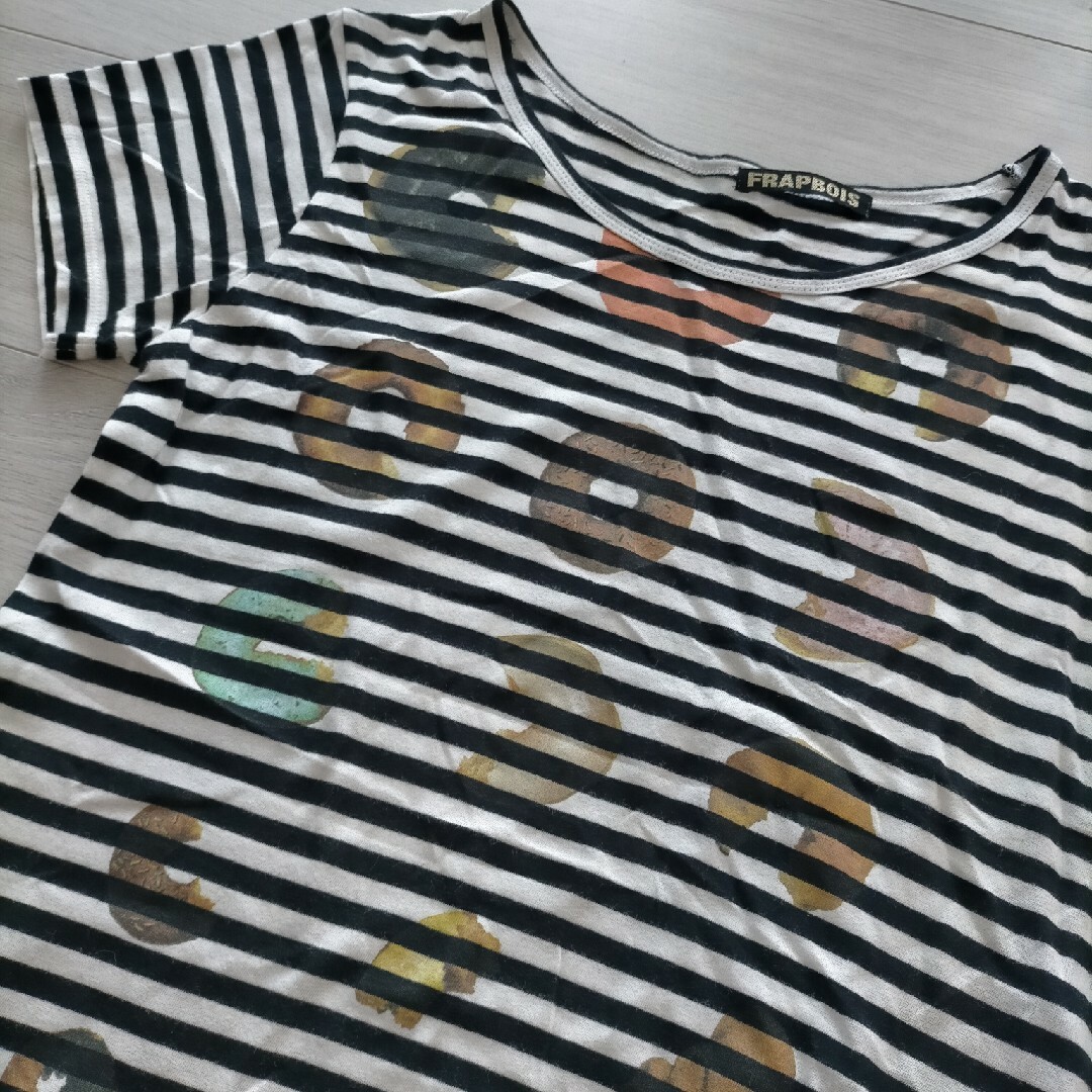 FRAPBOIS(フラボア)のFRAPBOIS ドーナツ ボーダー Tシャツ レディースのトップス(Tシャツ(半袖/袖なし))の商品写真