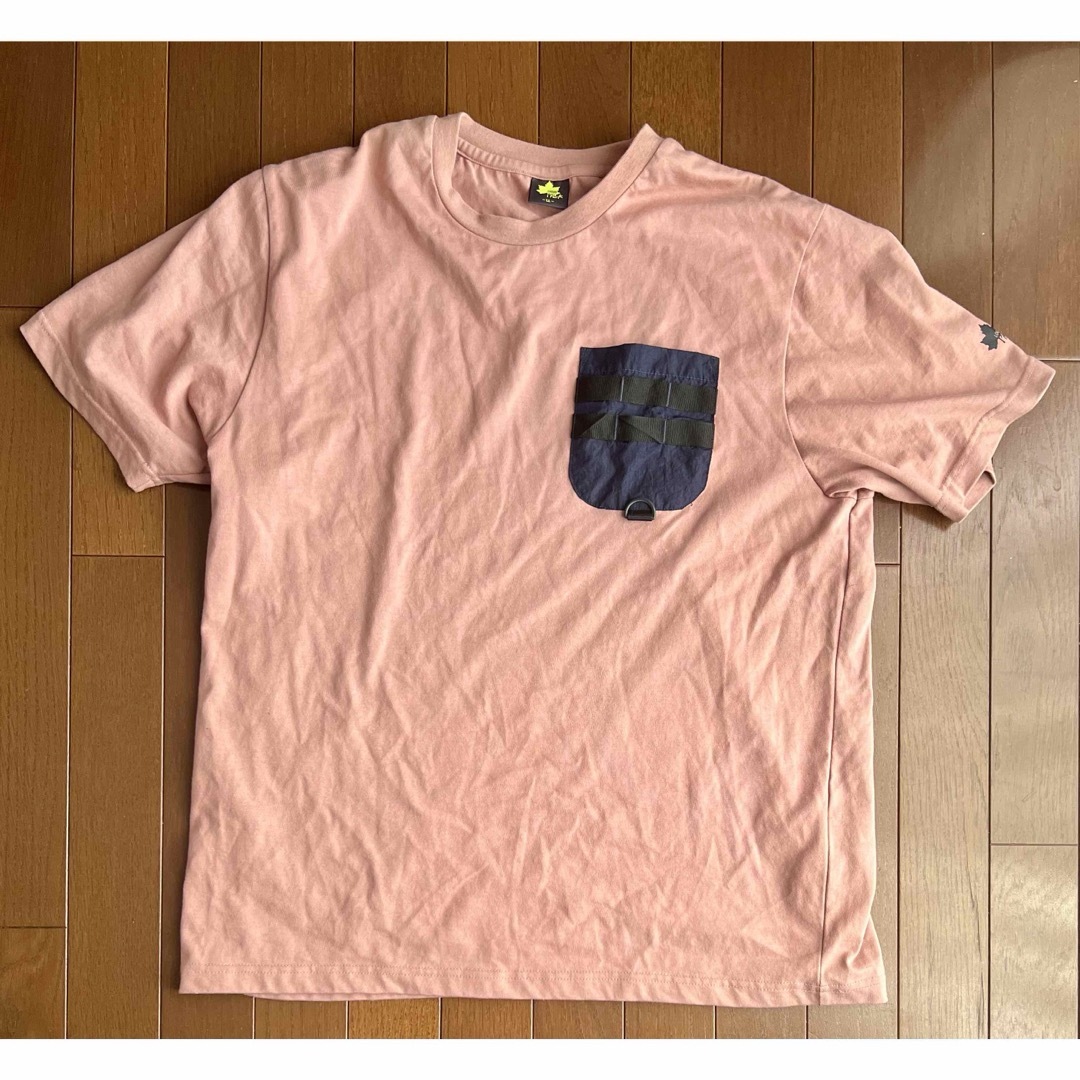 LOGOS(ロゴス)のLOGOS ポケット Tシャツ ピンク LL 一度着用 ロゴス メンズのトップス(Tシャツ/カットソー(半袖/袖なし))の商品写真