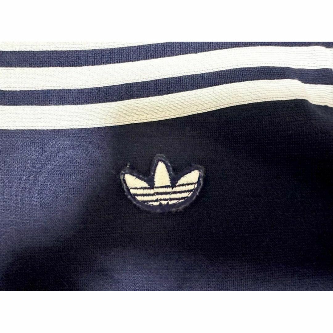 adidas(アディダス)の70's adidas 西ドイツ ガイコツ ジャージ ジャケット ネイビー メンズのトップス(スウェット)の商品写真