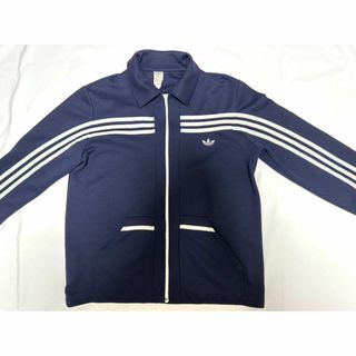 アディダス(adidas)の70's adidas 西ドイツ ガイコツ ジャージ ジャケット ネイビー(スウェット)