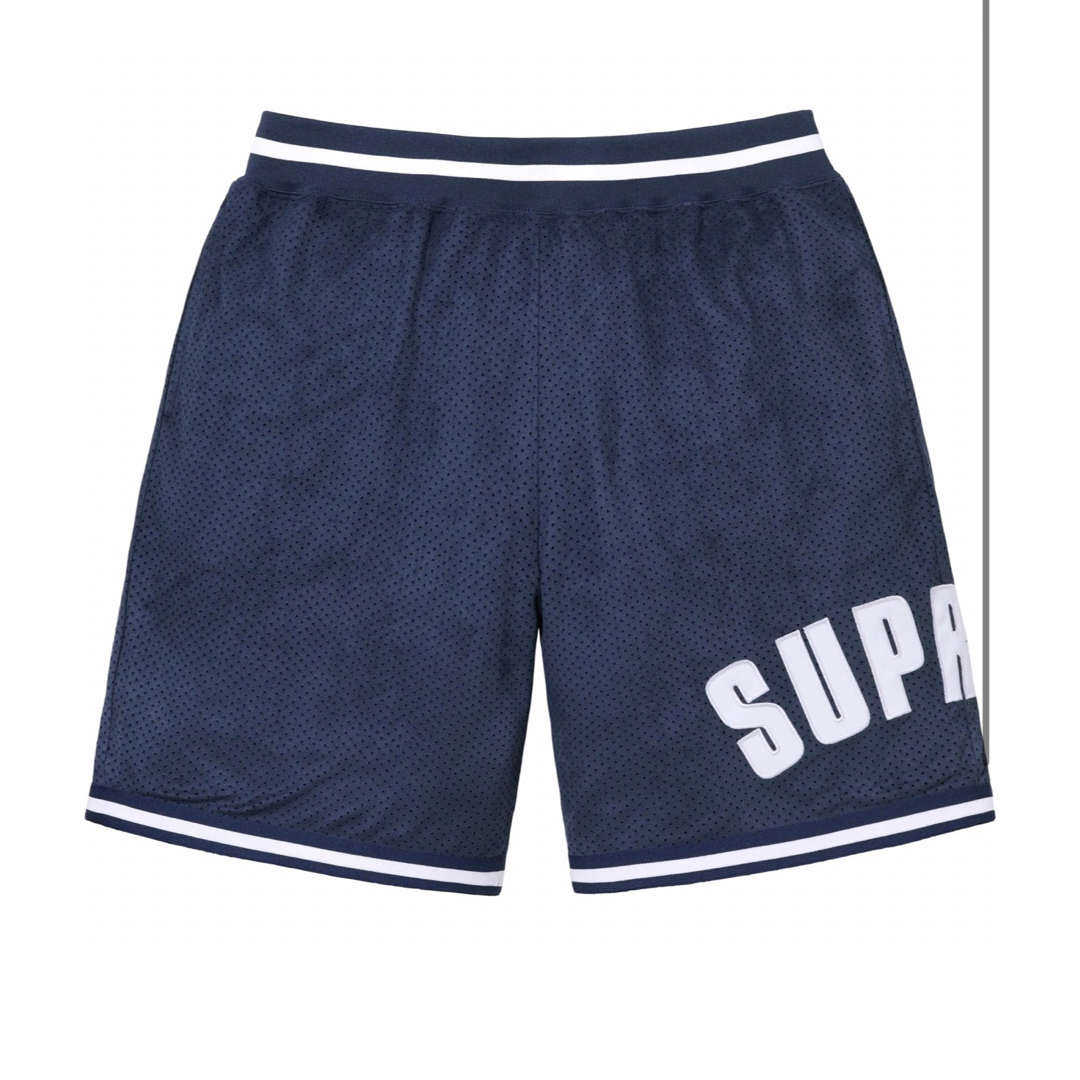 Supreme(シュプリーム)の【新品】Supreme Ultrasuede Mesh Short Navy M メンズのパンツ(ショートパンツ)の商品写真