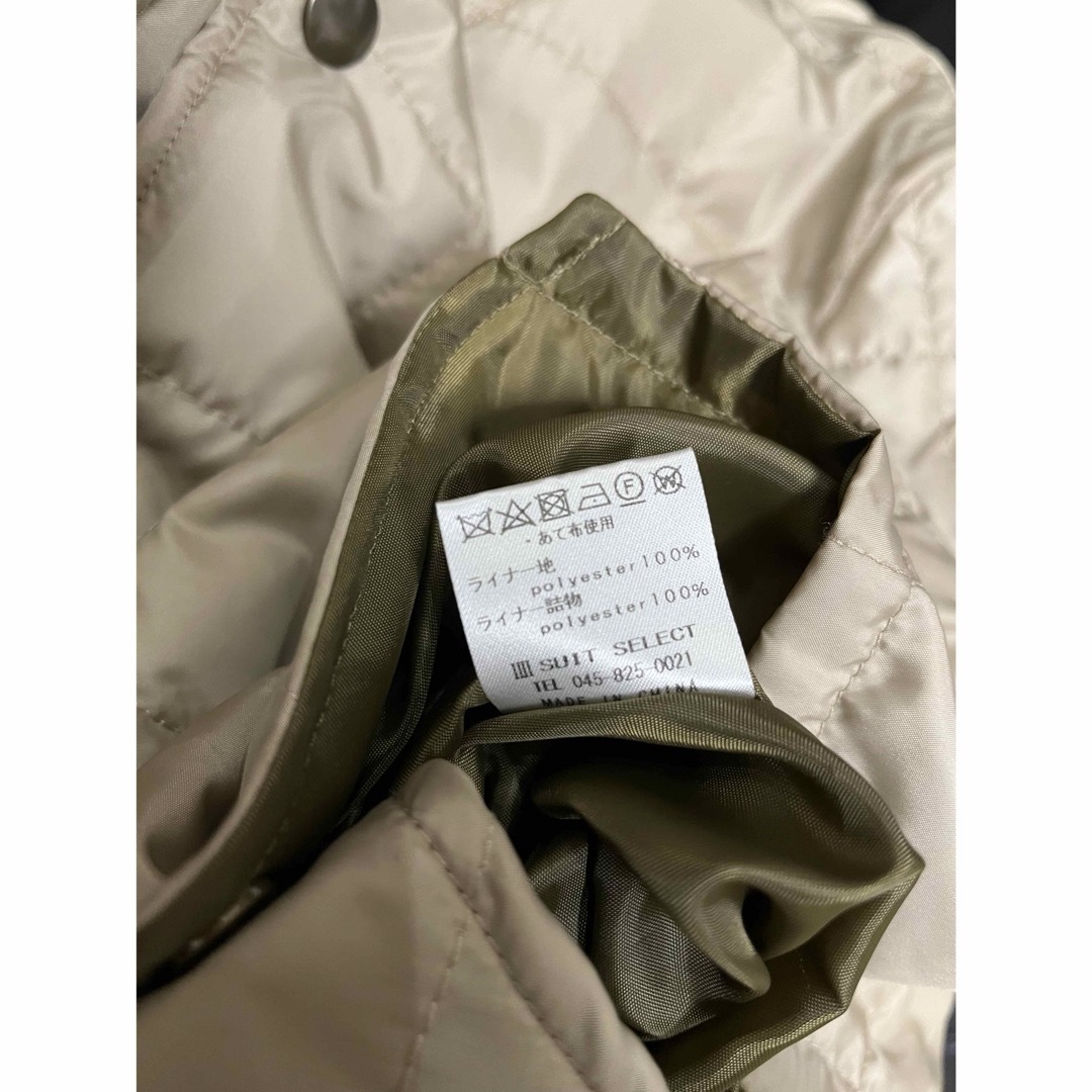 スーツセレクト中綿ライナー付きシングルスプリングコート！    スーツジャケット メンズのジャケット/アウター(ステンカラーコート)の商品写真