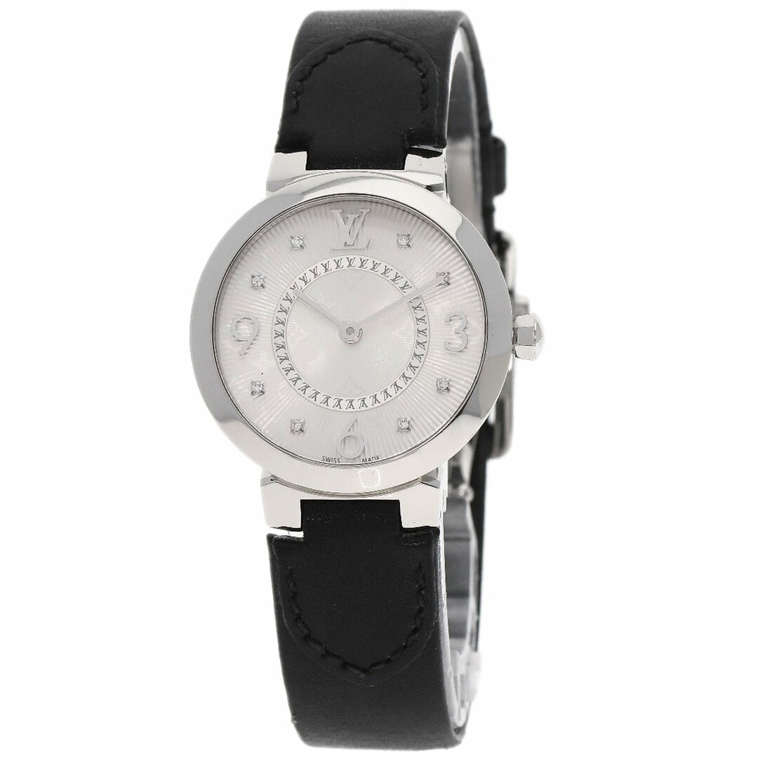 LOUIS VUITTON(ルイヴィトン)のLOUIS VUITTON Q12MG タンブール スリム 腕時計 SS 革 レディース レディースのファッション小物(腕時計)の商品写真