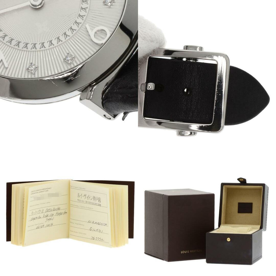 LOUIS VUITTON(ルイヴィトン)のLOUIS VUITTON Q12MG タンブール スリム 腕時計 SS 革 レディース レディースのファッション小物(腕時計)の商品写真