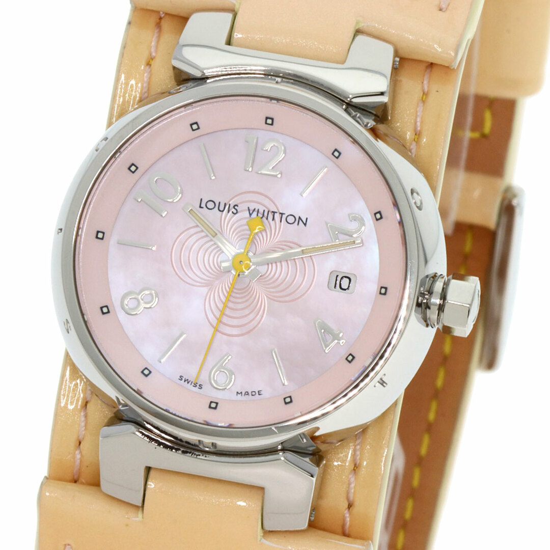 LOUIS VUITTON(ルイヴィトン)のLOUIS VUITTON Q1216 タンブール  腕時計 SS 革 レディース レディースのファッション小物(腕時計)の商品写真