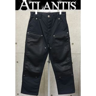 CHROME HEARTS 銀座店 クロムハーツ 未使用 カーペンター ナイロン レザー切り替え メンズ 30インチ 黒 95029