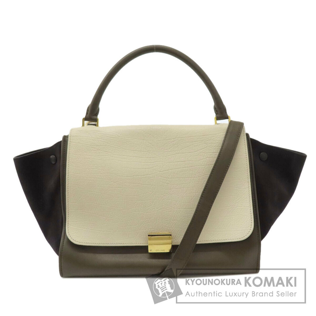 celine(セリーヌ)のCELINE トラペーズ 2WAY トートバッグ レザー スウェード レディース レディースのバッグ(トートバッグ)の商品写真