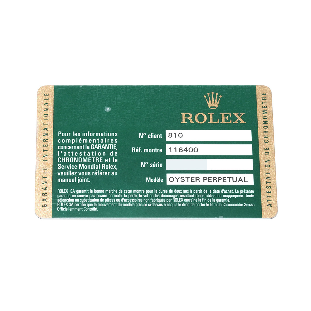 ROLEX(ロレックス)の中古 ロレックス ROLEX 116400 M番(2008年頃製造) ホワイト メンズ 腕時計 メンズの時計(腕時計(アナログ))の商品写真