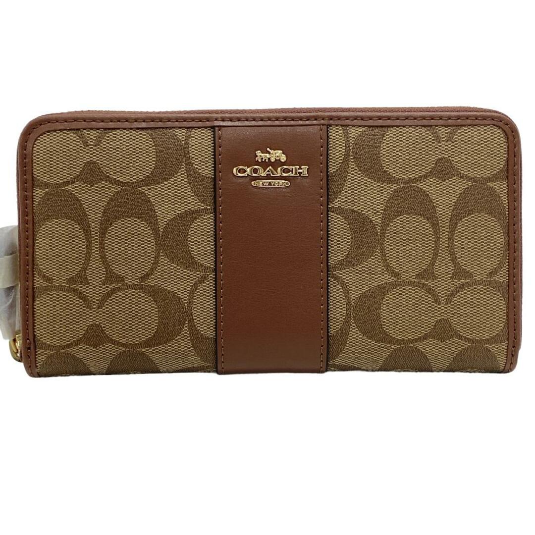 COACH(コーチ)のコーチ COACH 長財布
 アコーディオン ジップウォレット ラウンドファスナー F54630 ブラウン レディースのファッション小物(財布)の商品写真