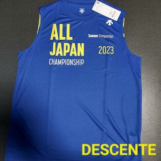 デサント(DESCENTE)の☆ブルー　DESCENTE　デサント　ノースリーブ　シャツ　国体　インターハイ(Tシャツ/カットソー(半袖/袖なし))