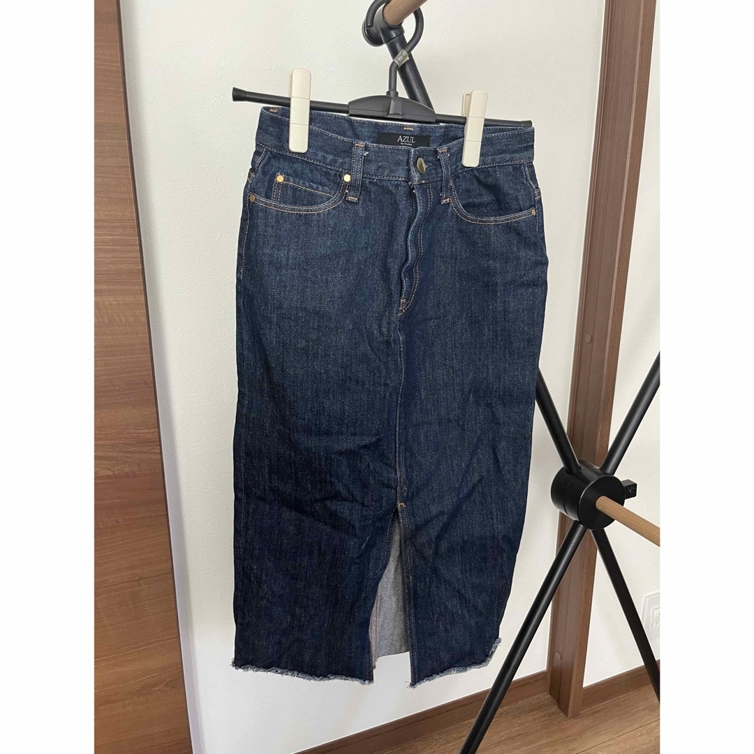 AZUL by moussy(アズールバイマウジー)のAZUL デニムタイトスカート　Sサイズ メンズのパンツ(デニム/ジーンズ)の商品写真
