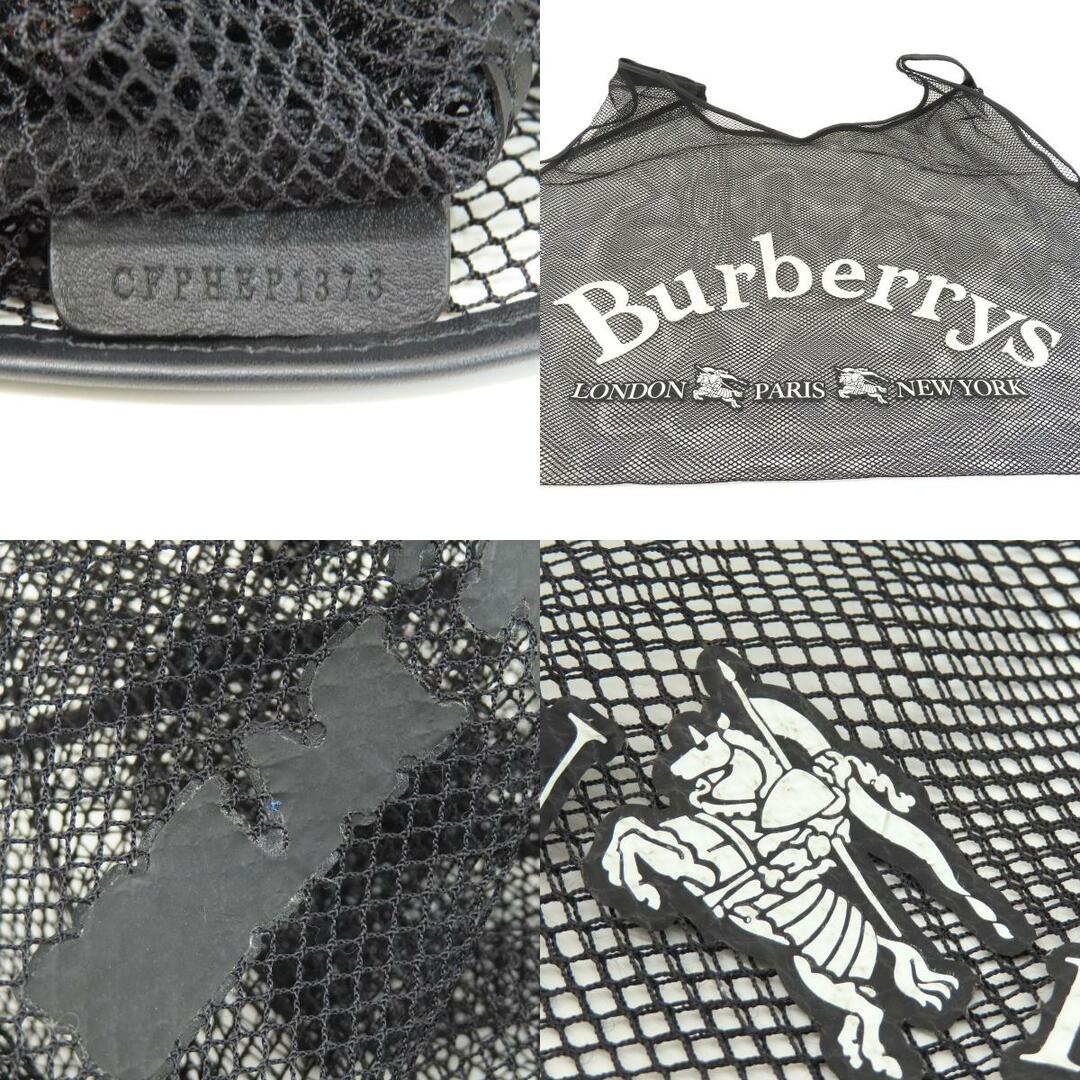 BURBERRY(バーバリー)のBURBERRY メッシュ ネットトート トートバッグ ポリエステル レザー レディース レディースのバッグ(トートバッグ)の商品写真