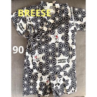 【未使用】BREESE ベビー甚平　ミッキー　男の子　90サイズ