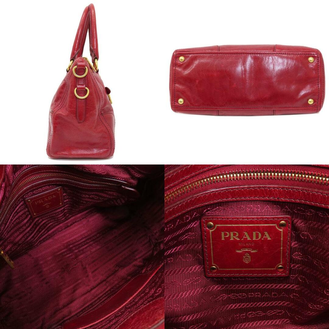 PRADA(プラダ)のPRADA ロゴ 2WAY ハンドバッグ レザー レディース レディースのバッグ(ハンドバッグ)の商品写真