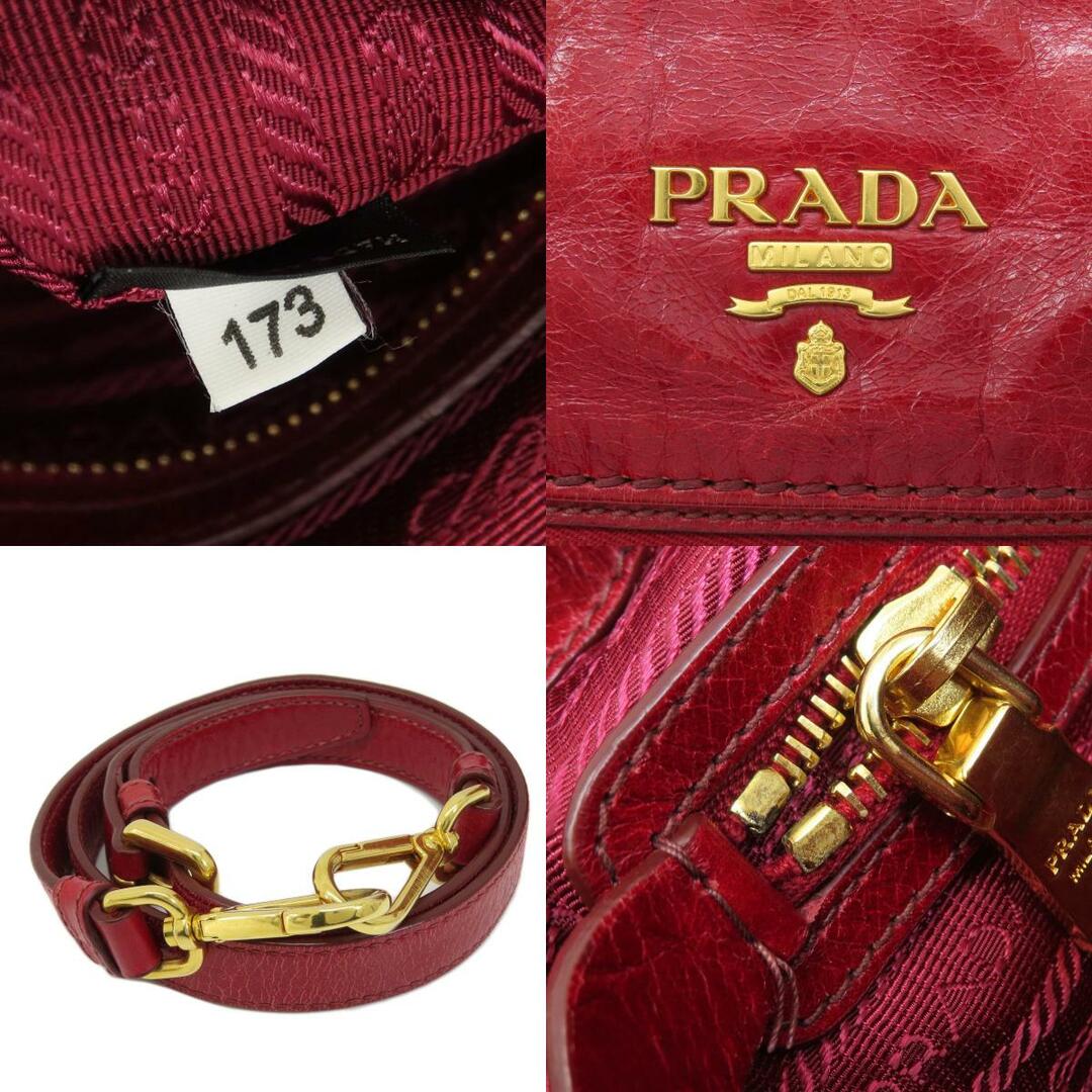 PRADA(プラダ)のPRADA ロゴ 2WAY ハンドバッグ レザー レディース レディースのバッグ(ハンドバッグ)の商品写真