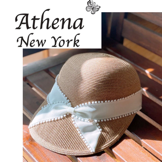 アシーナニューヨーク(Athena New York)のathena new york♡megan cap メーガン キャップ(麦わら帽子/ストローハット)