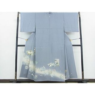 平和屋川間店■豪華色留袖　地紙花松葉文　暈し染め　金彩　逸品　cf3650(着物)