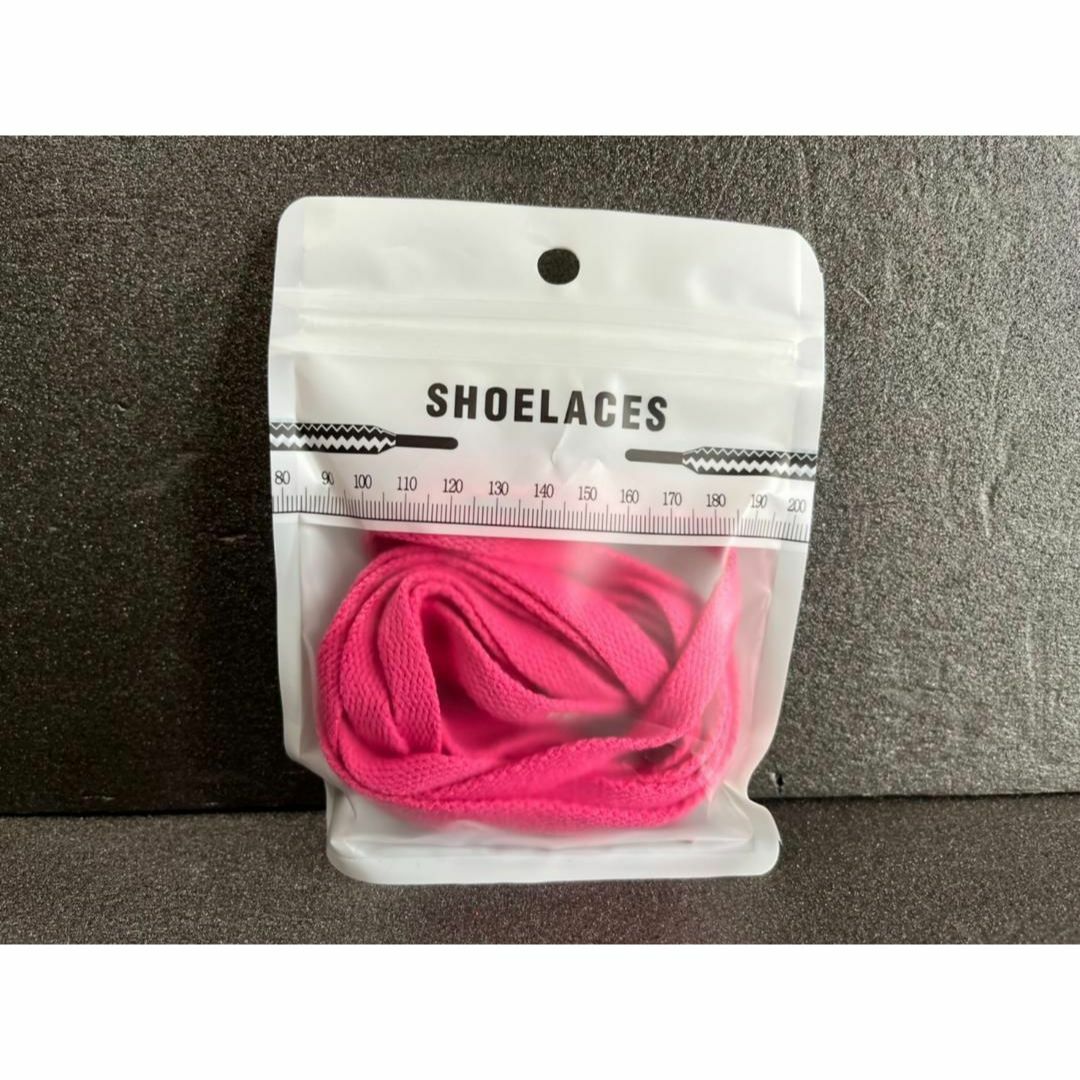 新品 120cm SHOELACES シューレース 平紐 靴紐 ピンク ② メンズの靴/シューズ(スニーカー)の商品写真