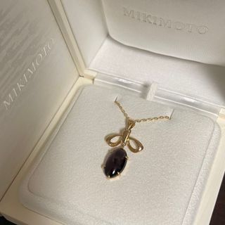 MIKIMOTO - 【美品】ミキモトガーネットペンダントトップk18p