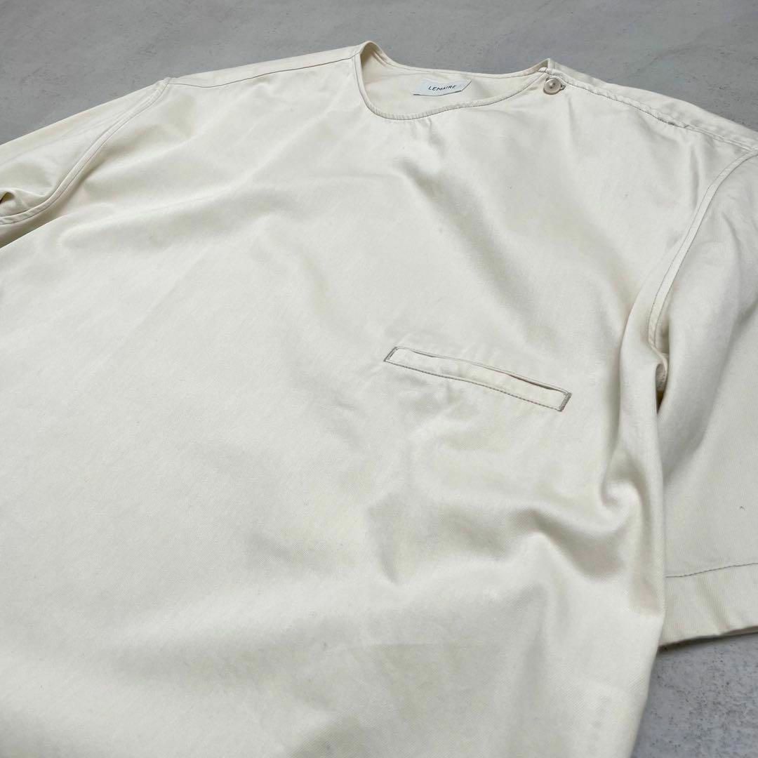 LEMAIRE(ルメール)の【美品】LEMAIRE ルメール プルオーバー 半袖 シャツ 50 高級 メンズのトップス(Tシャツ/カットソー(半袖/袖なし))の商品写真