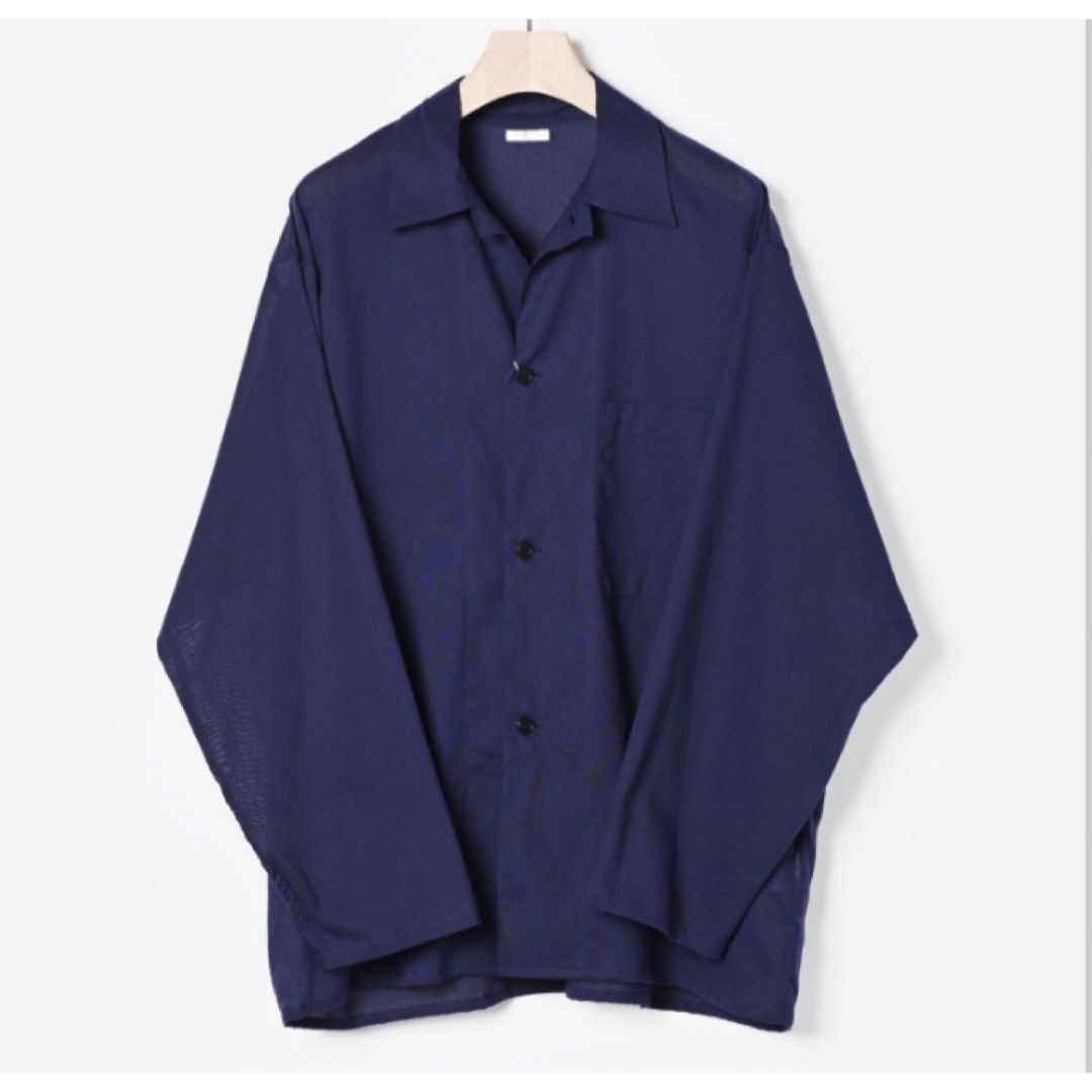 COMOLI(コモリ)のcomoli 23SS 1 空紡オックスシャツジャケット NAVY ベタシャン メンズのトップス(シャツ)の商品写真