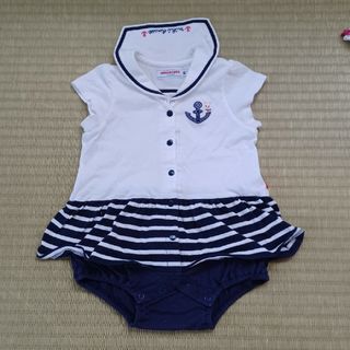 ミキハウス(mikihouse)の夏物ロンパース　80サイズ(ロンパース)