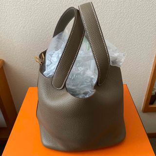 エルメス(Hermes)のエルメス　ピコタンロックMM エトゥープ(ハンドバッグ)