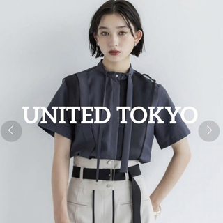 UNITED TOKYO - UNITED TOKYO ユナイテッドトウキョウ パームタイネックブラウス