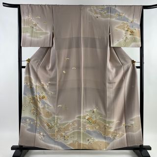 訪問着 身丈159.5cm 裄丈65.5cm 正絹 逸品 【中古】(着物)