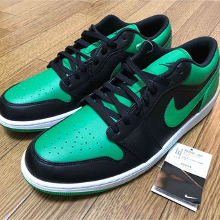 ナイキ(NIKE)のナイキ エアジョーダン1 ロー 緑白黒 NIKE 553558-065 32cm(スニーカー)