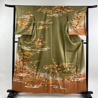 訪問着 身丈162cm 裄丈64cm 正絹 秀品 【中古】(着物)