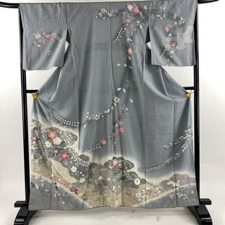 訪問着 身丈161.5cm 裄丈67cm 正絹 秀品 【中古】(着物)