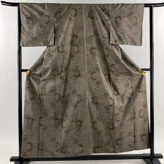 紬 身丈157.5cm 裄丈62.5cm 正絹 美品 秀品 【中古】(着物)