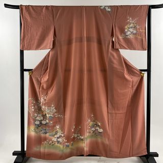 訪問着 身丈160cm 裄丈66.5cm 正絹 秀品 【中古】(着物)