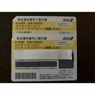 エーエヌエー(ゼンニッポンクウユ)(ANA(全日本空輸))のANA（全日空）株主優待券2枚(その他)