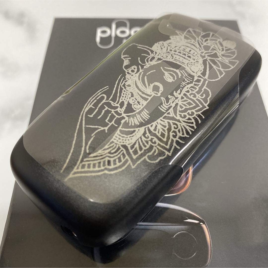 PloomTECH(プルームテック)のガネーシャ デザイン プルームエックス Ploom X アドバンスド 本体 黒 メンズのファッション小物(タバコグッズ)の商品写真