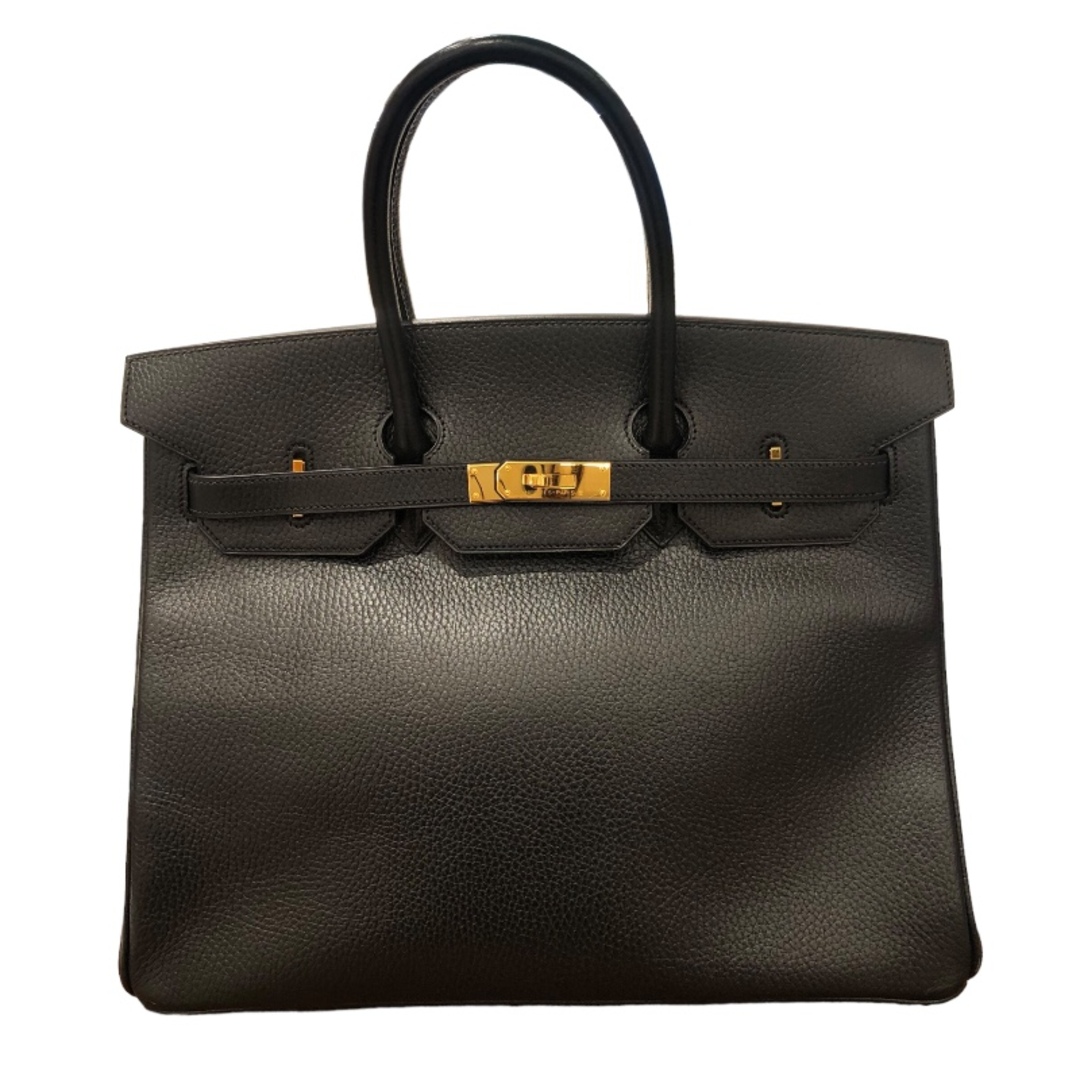 Hermes(エルメス)の　エルメス HERMES バーキン35 □B刻 ブラック 　GD金具 アルデンヌ ユニセックス ハンドバッグ レディースのバッグ(ハンドバッグ)の商品写真