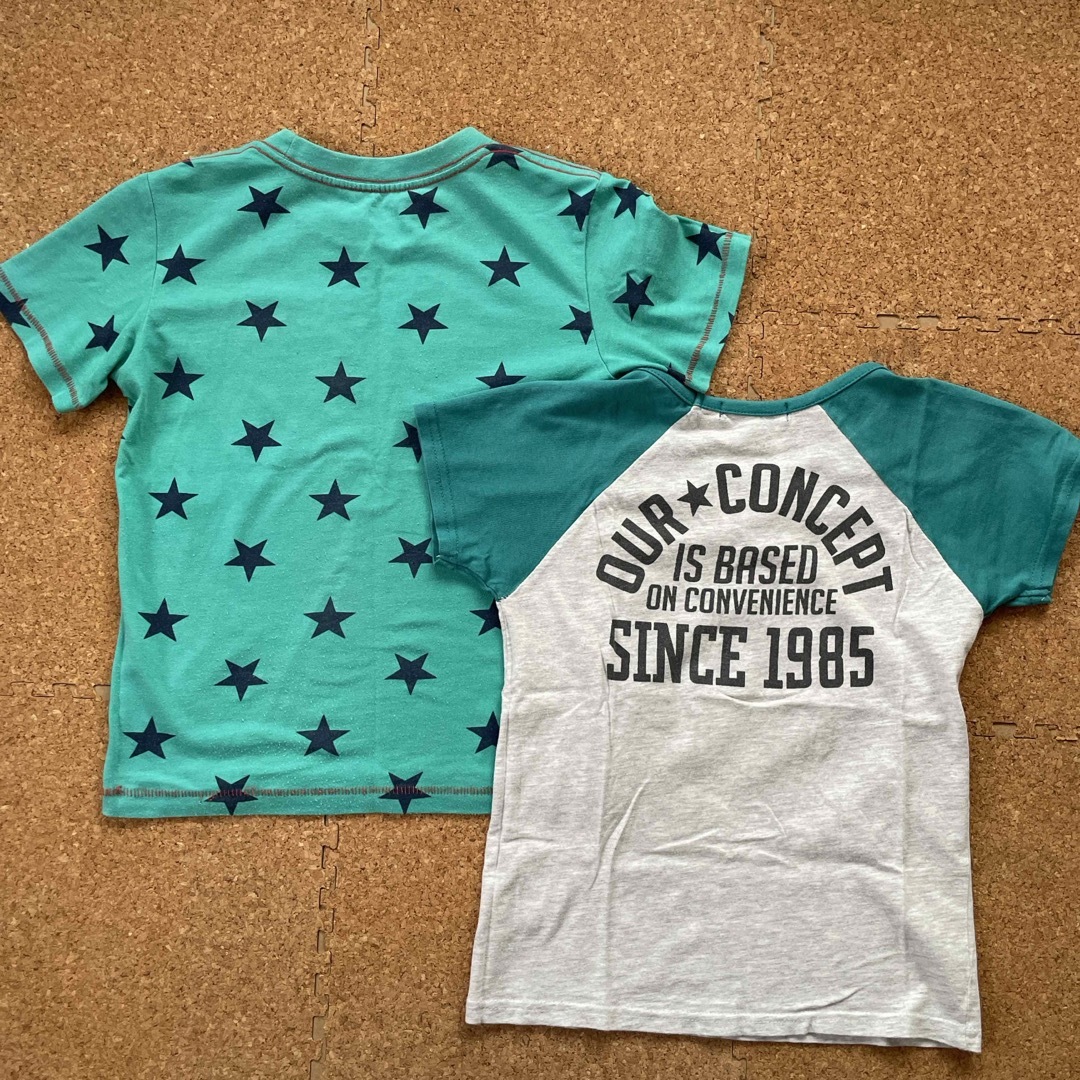 西松屋(ニシマツヤ)の半袖Tシャツセット⭐︎緑 キッズ/ベビー/マタニティのキッズ服男の子用(90cm~)(Tシャツ/カットソー)の商品写真