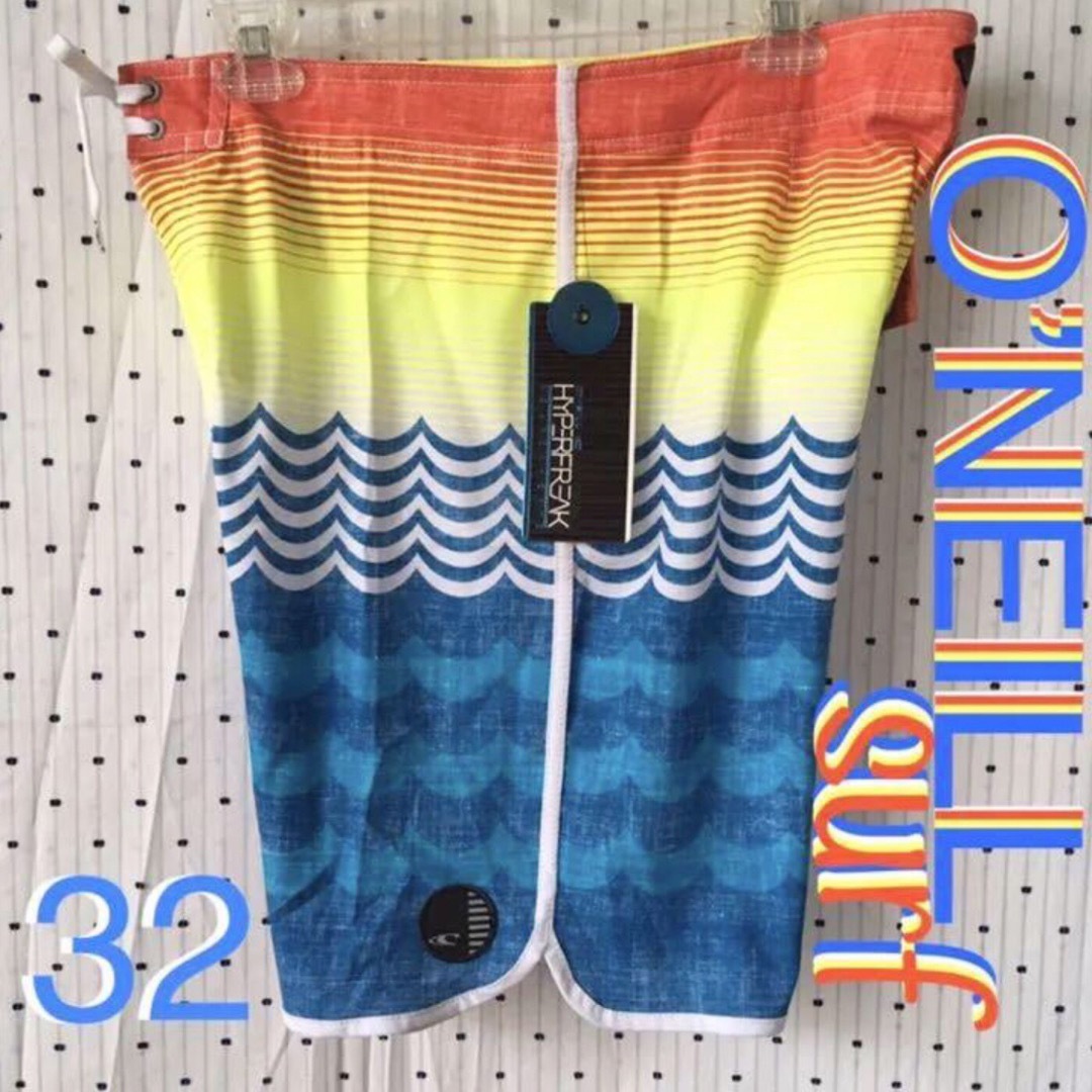 O'NEILL(オニール)のO'NEILLオニールUS限定waveデザインサーフトランクス海パン32インチ メンズの水着/浴衣(水着)の商品写真
